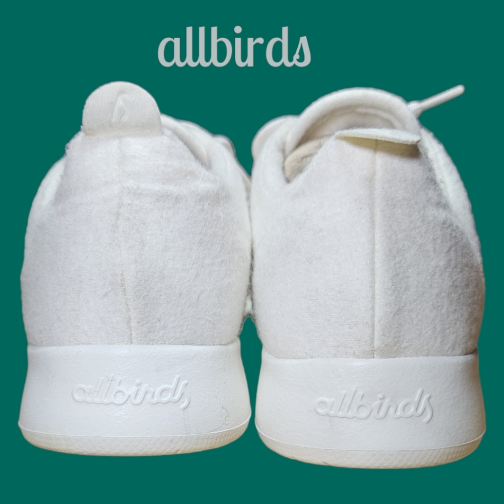 allbirds Women’s White Wool Runner Sneaker - Picture 9 of 13
